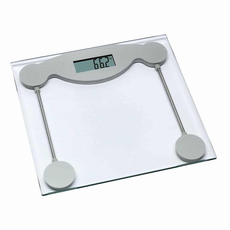 Digital Personal scales made of glass